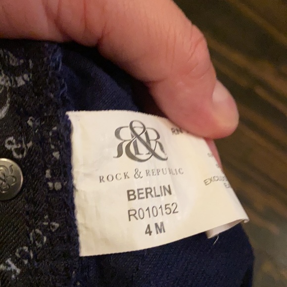 Rock & Republic navy Skinny Cords size 4 - Picture 4 of 6